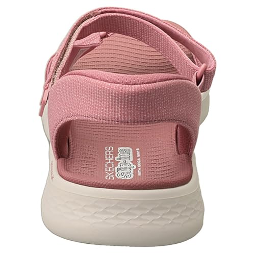 Detalle 2 de Skechers Mujer Go Walk Flex Sandal Illuminate Slip-In Mauve Textile 40 EU
