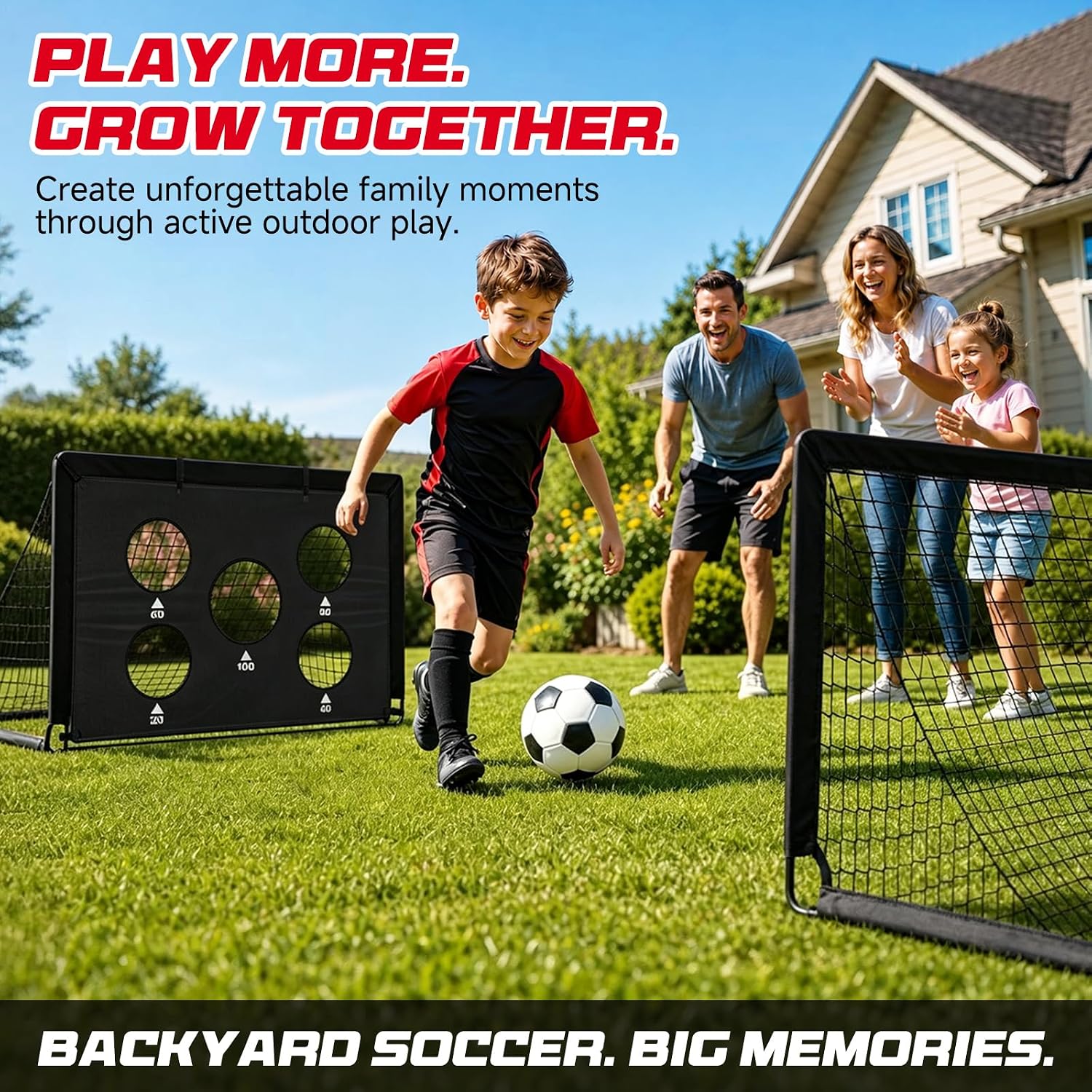 Detalle de Portable Soccer Goals 2-Pack