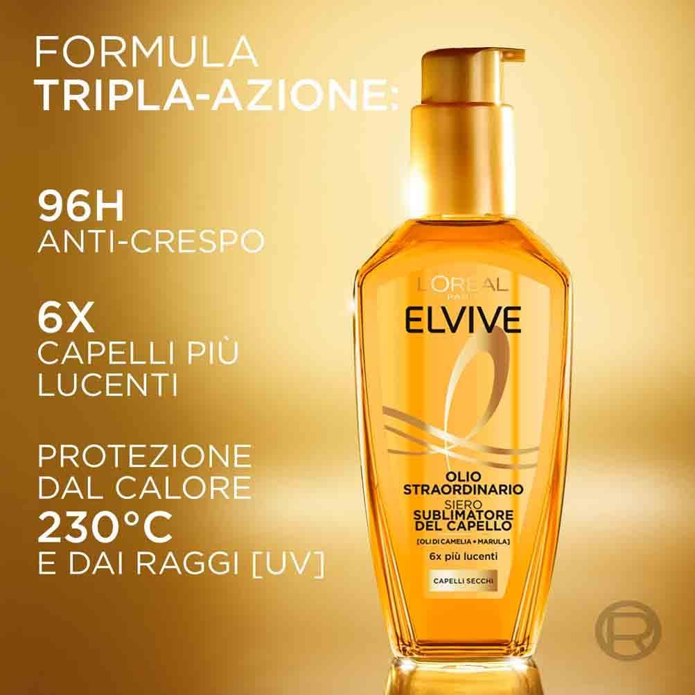 Detalle de L’Oréal Elvive Trattamento Olio Straordinario per Capelli Normali o Secchi – 100 ml