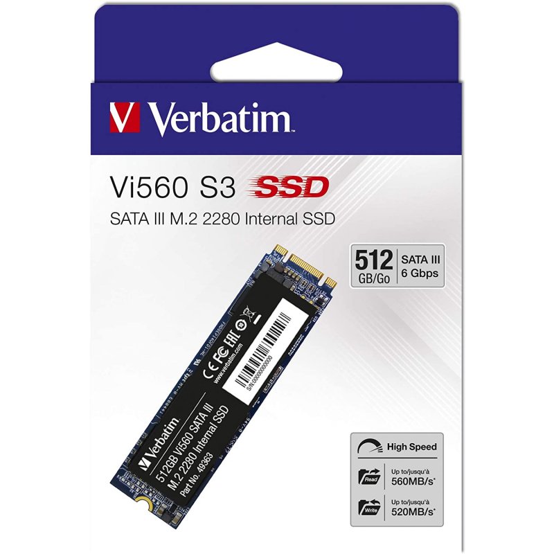 Thumbnail 1 de Verbatim Vi560 S3 SSD 512 GB M.2 2280 SATA 3 💾