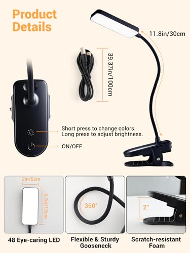 Thumbnail 6 de Lampe de Lecture ReinHoo sans fil – 9 niveaux de luminosité, 5 couleurs et 4000 mAh