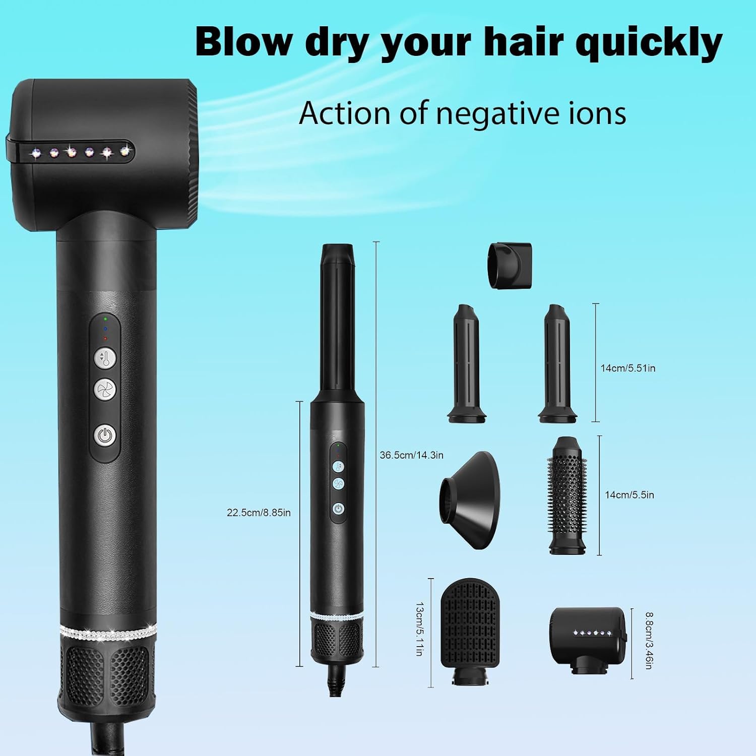 Thumbnail 4 de Hair Dryer Brush 7 in 1 Styler