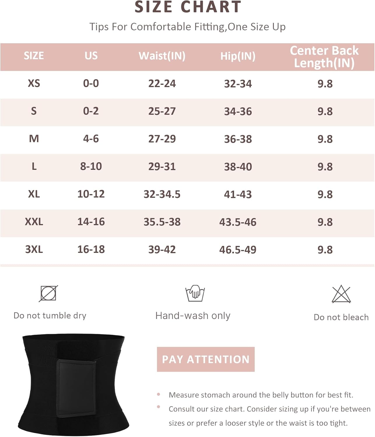 Thumbnail 6 de FeelinGirl Resilience Perspire waist trainer belt for tummy control (triple wrap, adjustable, breathable)