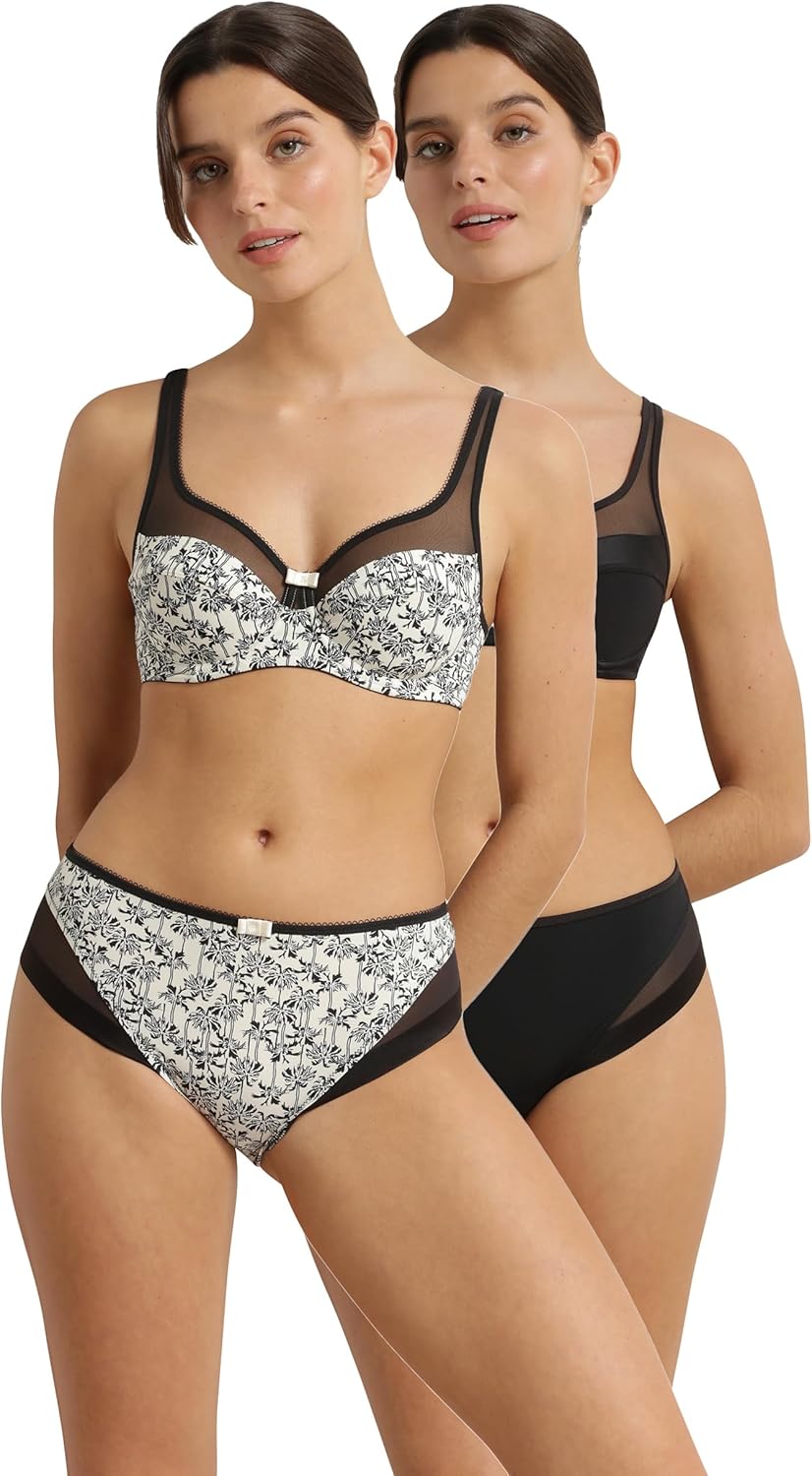 Thumbnail 3 de Soutien-gorge DIM Femme Generous Classic x2 à armatures, microfibre stretch et bretelles larges