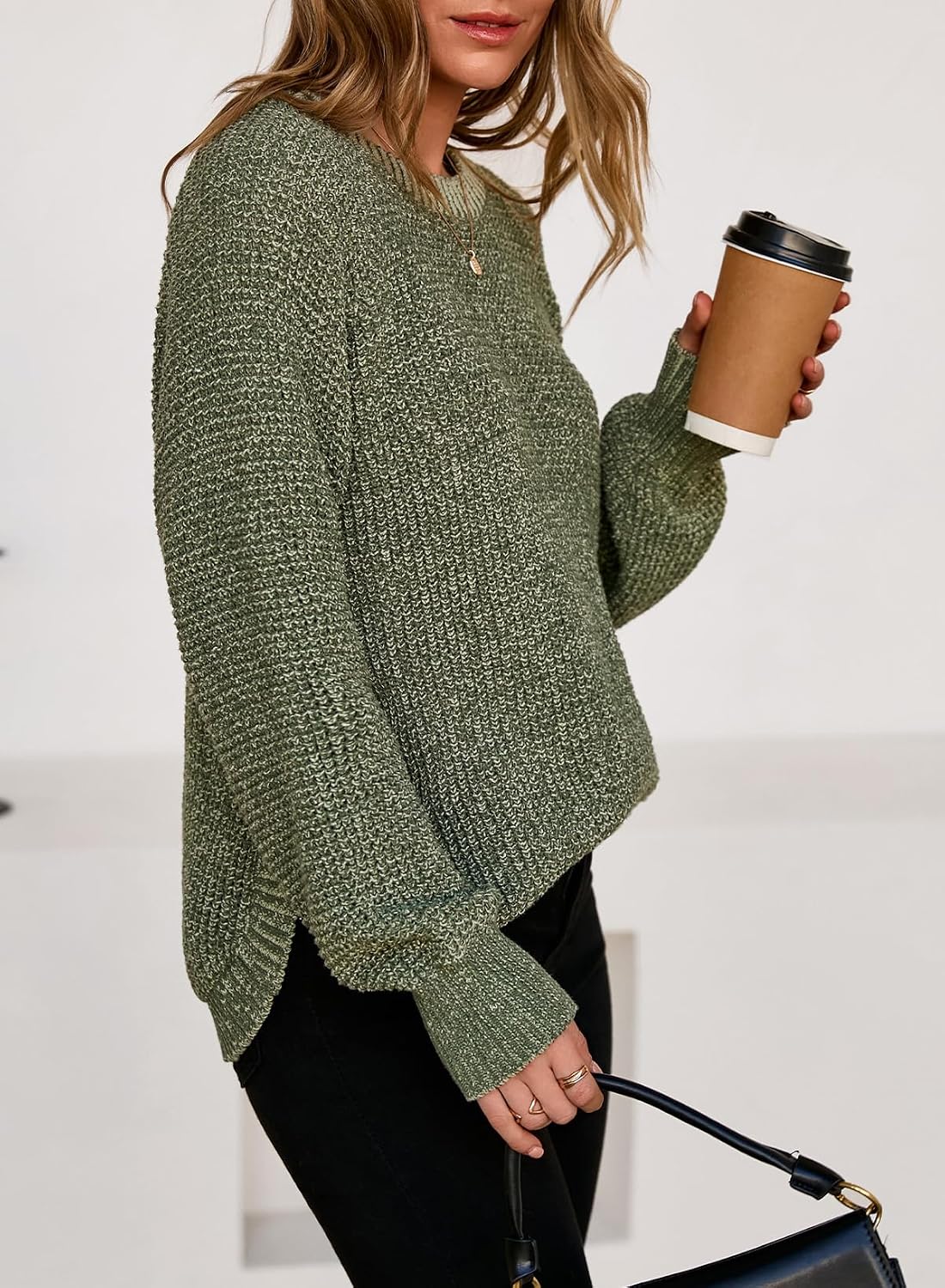 Thumbnail 4 de Dokotoo Women's Pullover Sweater, Waffle Knit