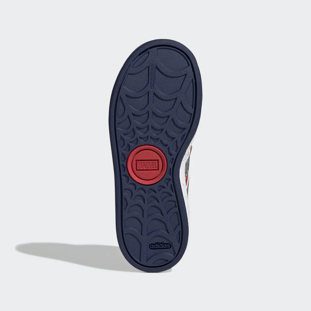 Detalle de Zapatilla Adidas Marvel Spider-Man Grand Court – Rojo