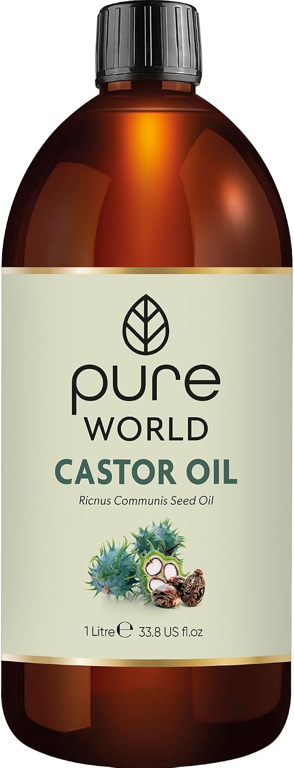 Detalle de Pure World Natural Castor Oil 1000 ml for Hair & Skin