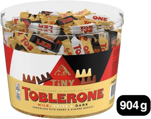 Detalle de Toblerone Extra Large Tub, Assorted Milk, White & Dark Chocolate, 904 g