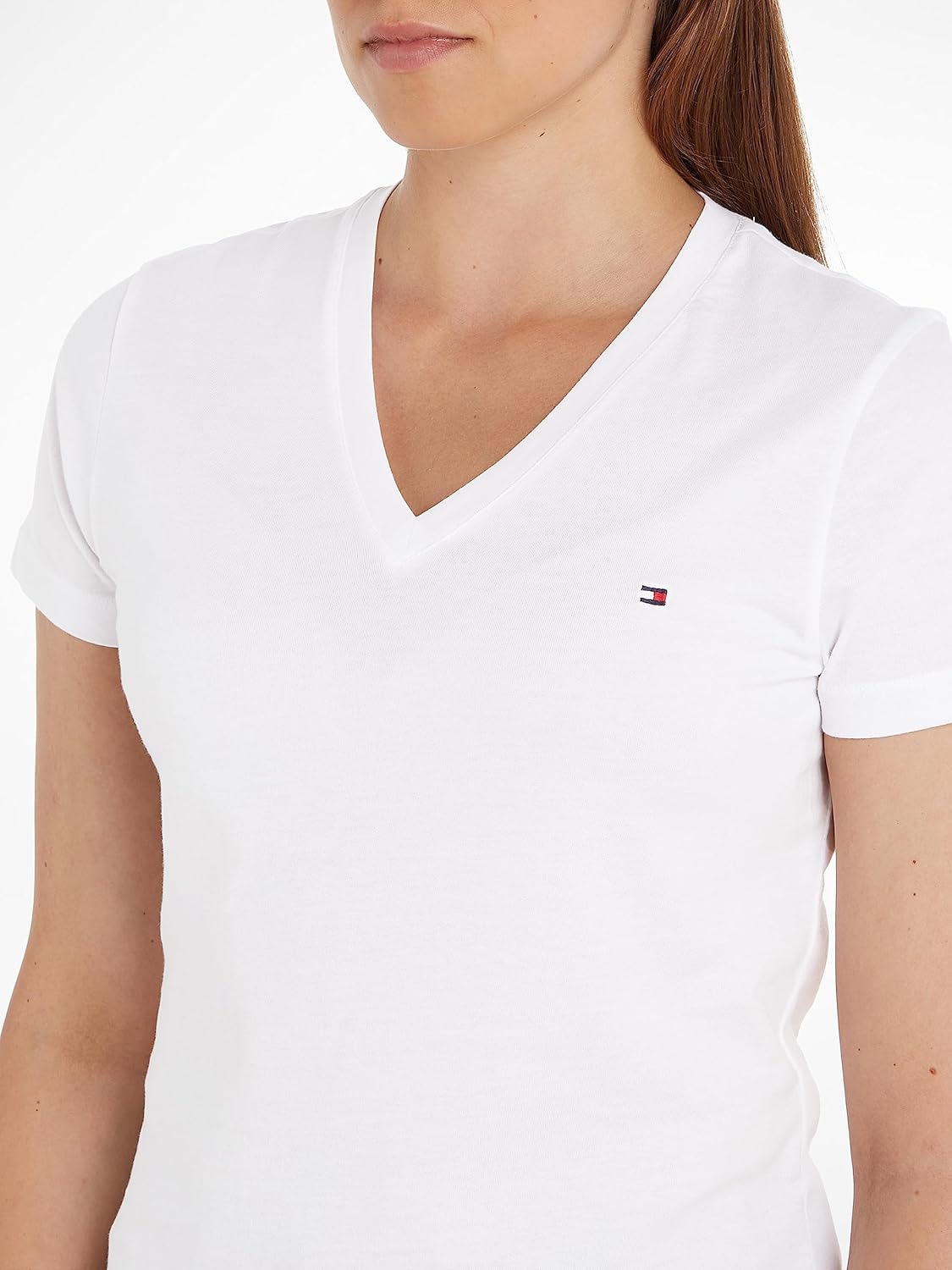 Thumbnail 2 de Tommy Hilfiger Women’s Short Sleeve V-Neck Heritage T-Shirt