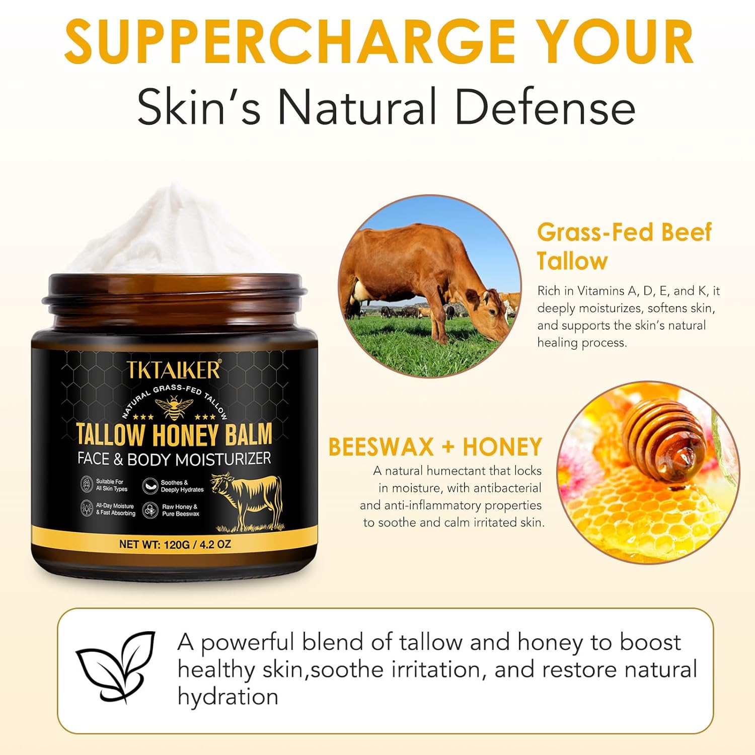 Detalle de Beef Tallow Hydrating Balm
