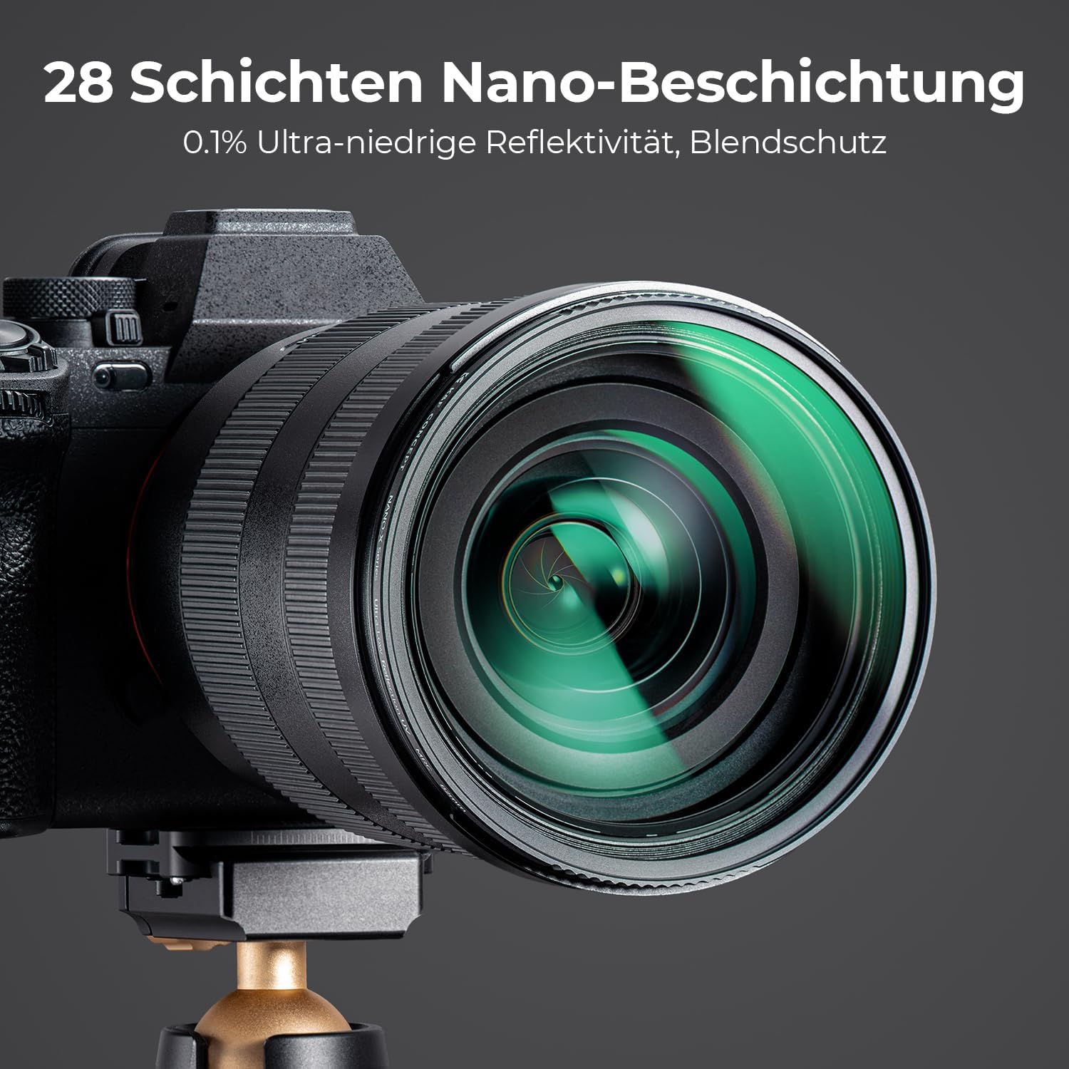 Thumbnail 4 de K&F CONCEPT Ultra-niedrige Reflexion UV Filter 62mm
