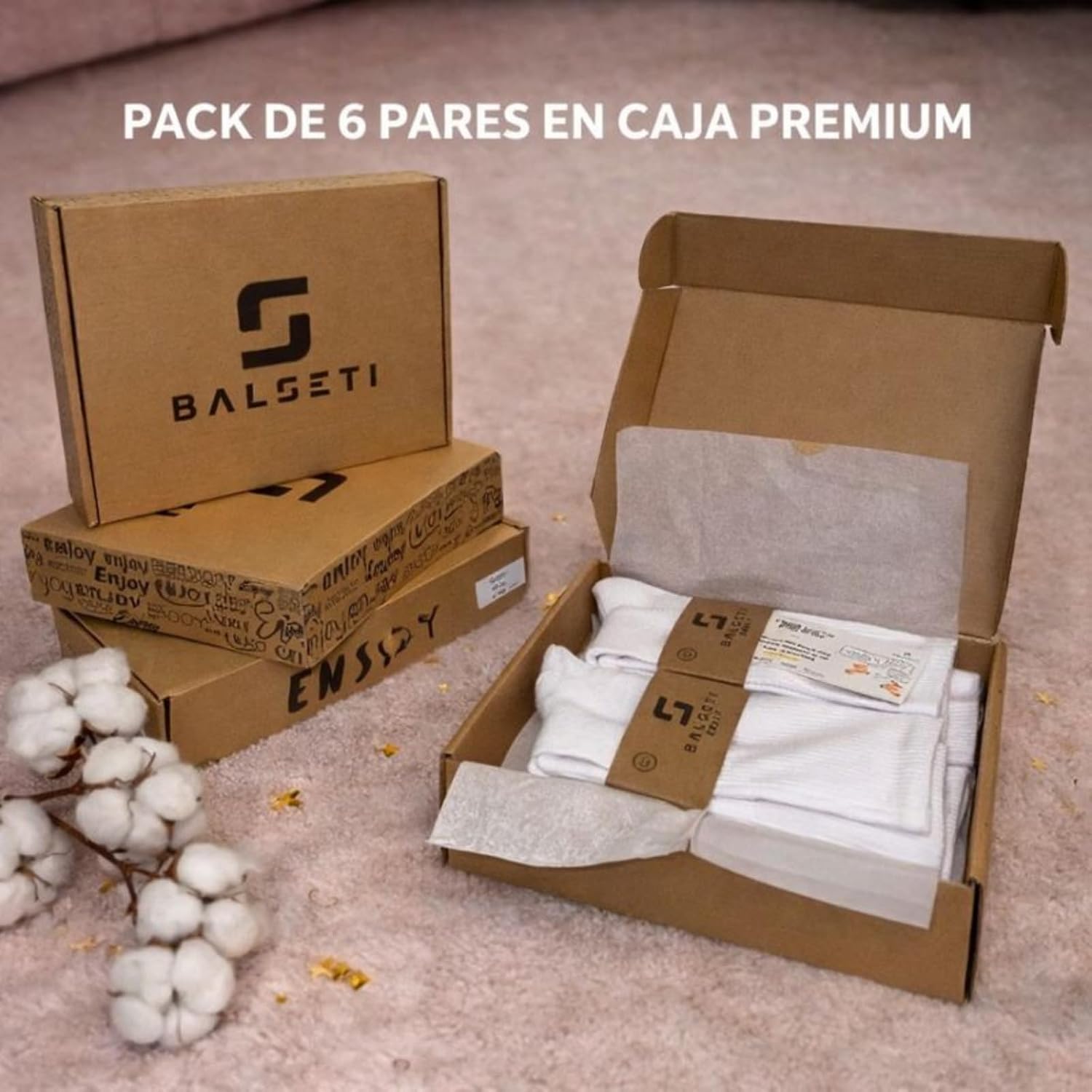 Thumbnail 4 de Balseti Calcetines media caña Deporte 6 pares 35-47