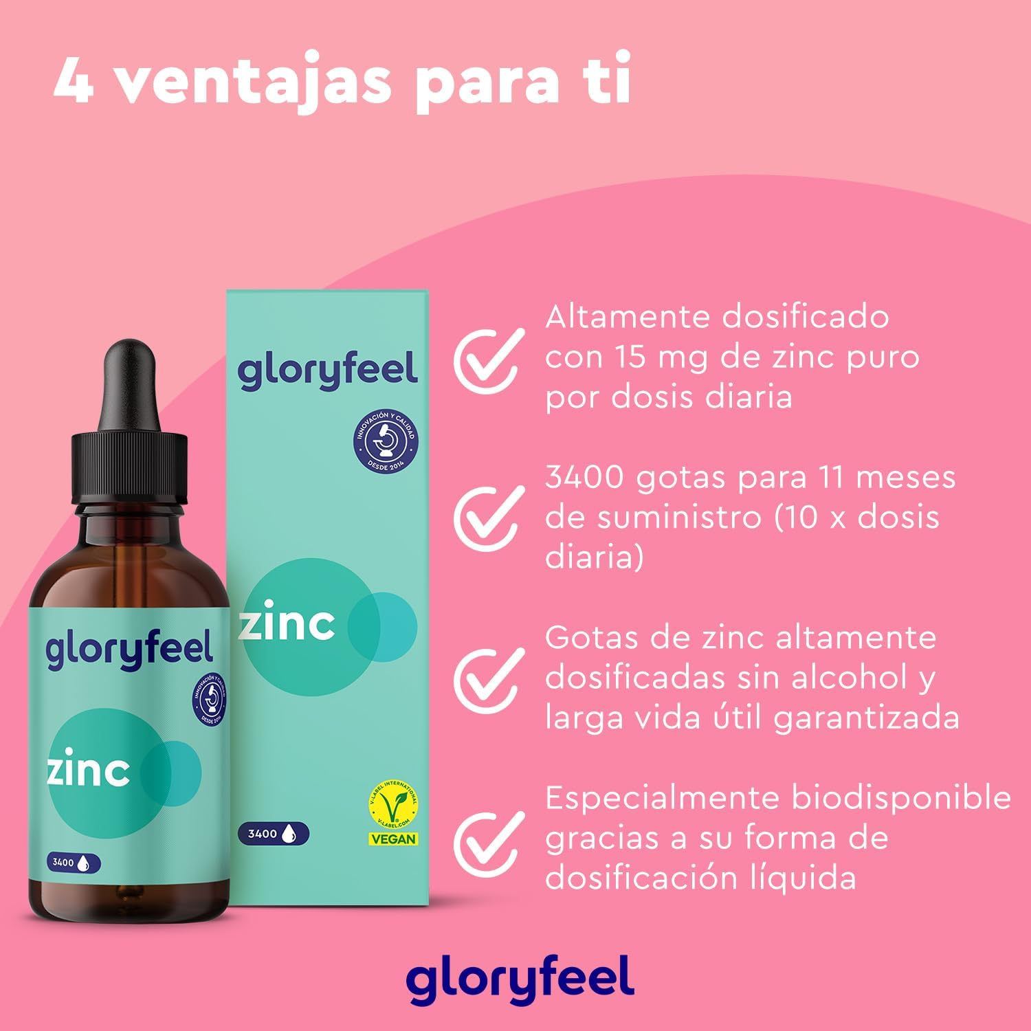 Thumbnail 1 de Zinc Líquido iónico Premium - 3400 gotas 🍃