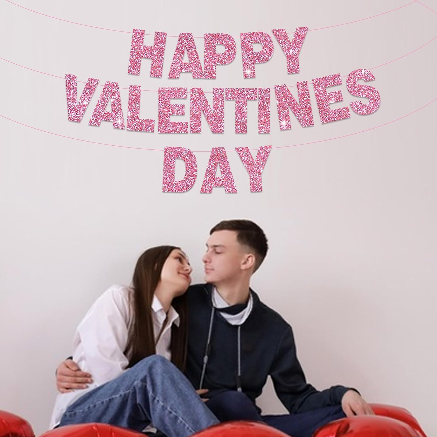 Thumbnail 4 de BEISHIDA 116-piece Glitter Pink Letter Banner Kit ๐