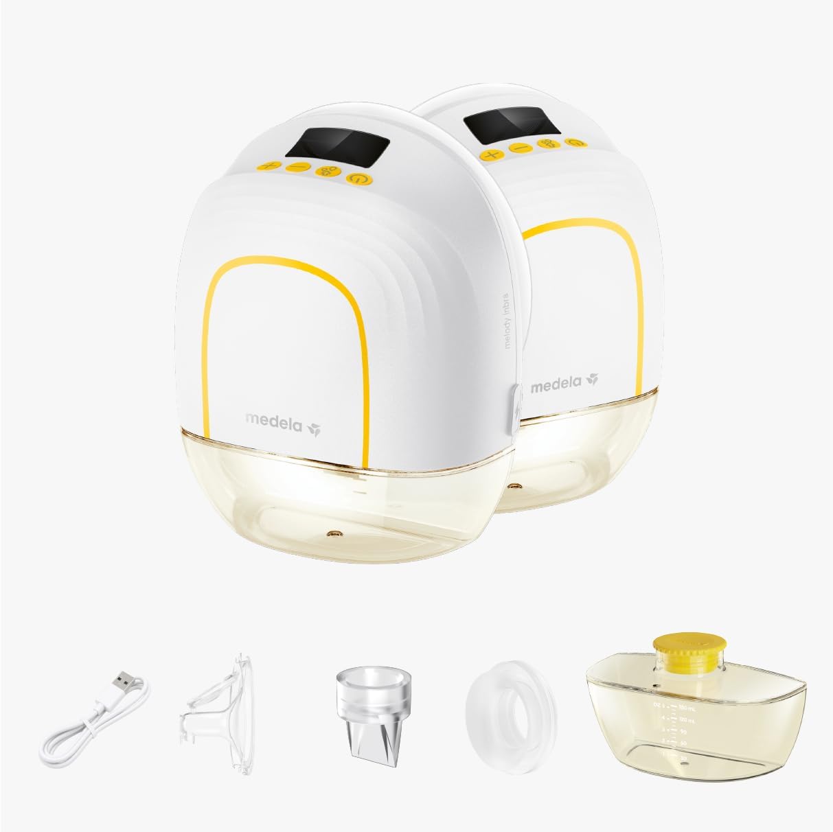 Detalle de Medela Melody InBra bärbar dubbelbröstpump med 2 lägen och 9 nivåer