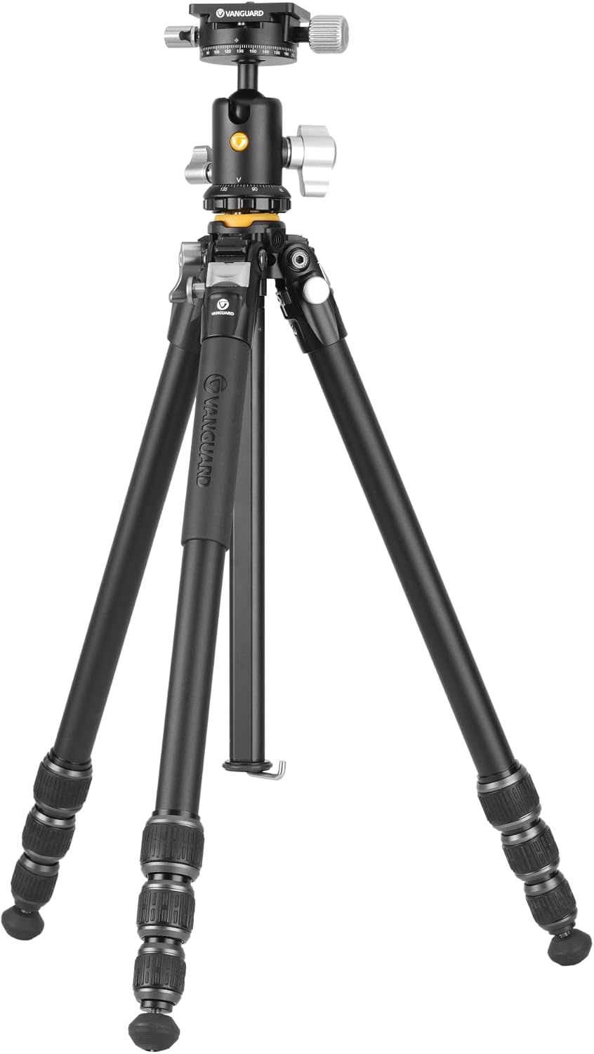 Detalle de VANGUARD VEO 5 234AB110S Aluminiumstativ mit Kugelkopf und Doppelachsensystem (10 kg Traglast)