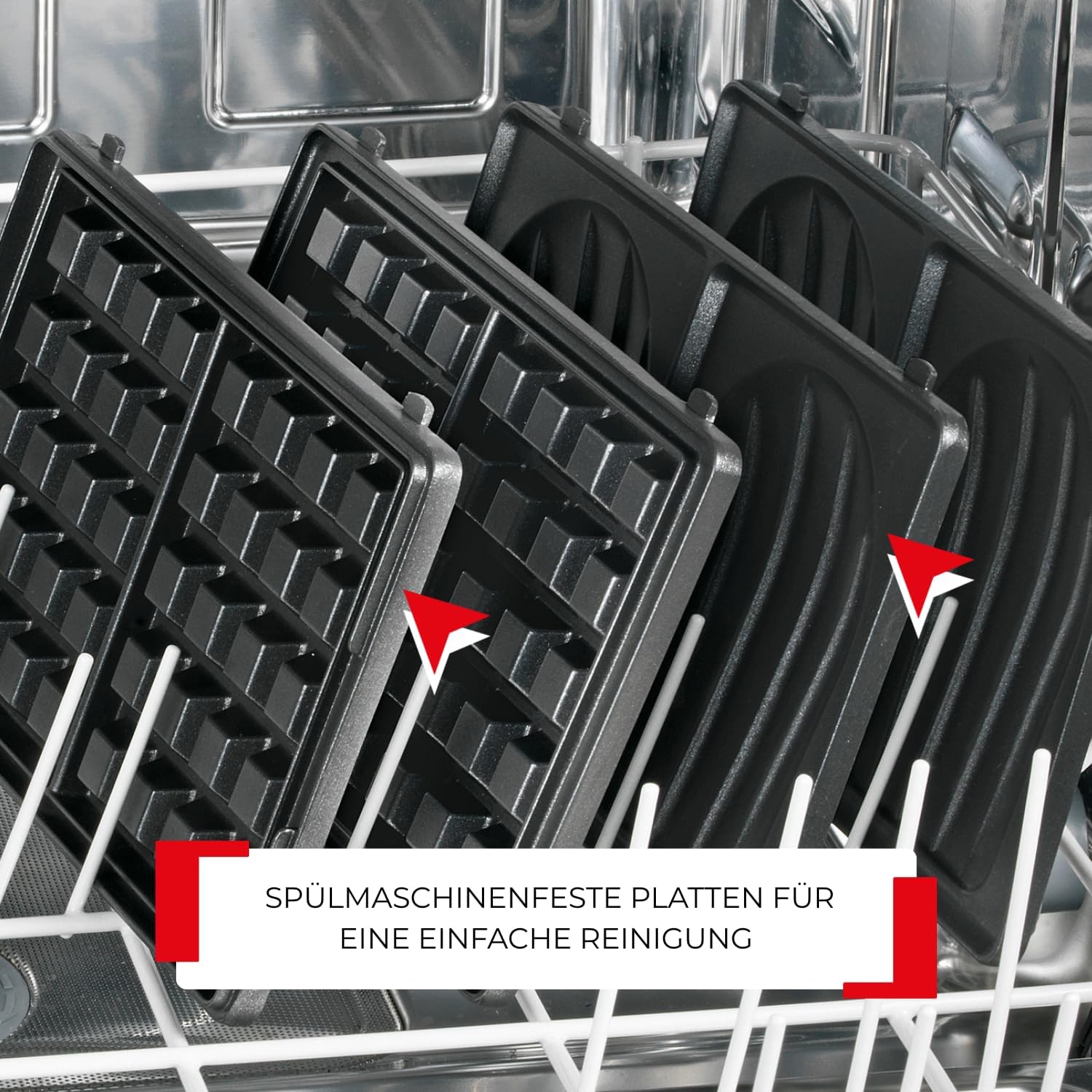 Thumbnail 4 de Tefal Snack Collection Sandwich- und Waffelmaker SW852D (700 W) mit antihaftbeschichteten Platten