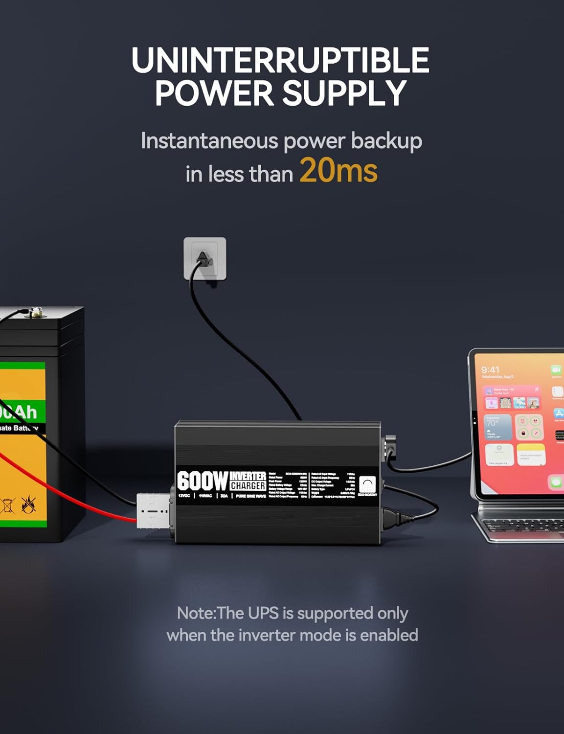 Thumbnail 5 de 600W Pure Sine Inverter Charger ⚡