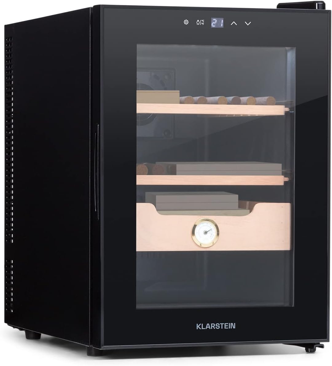 Detalle de Klarstein El Presidente HEA-Presidente40-Blk Cigar Humidor, 37 Litre