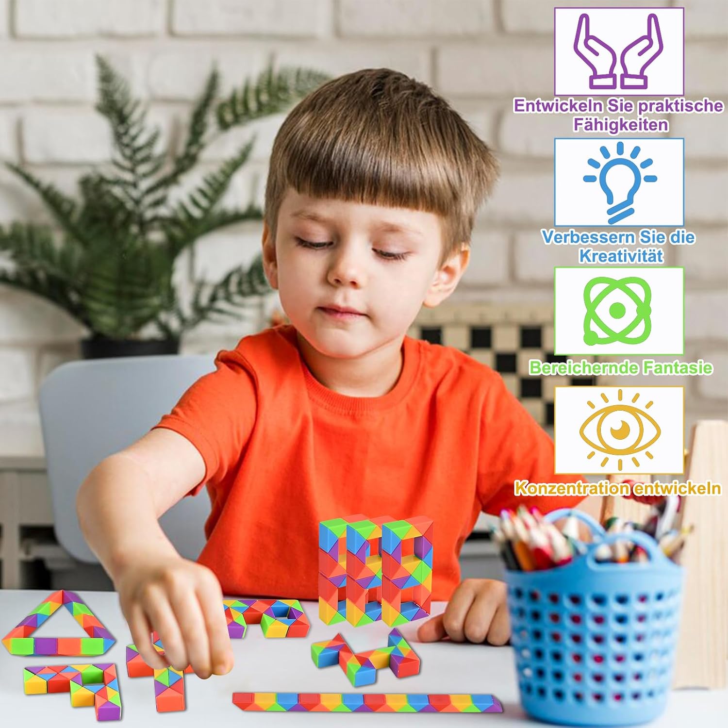 Detalle 2 de GOLDGE Mitgebsel Kindergeburtstag 4–9 Jahre 15 Stück Magische Schlange 🎈