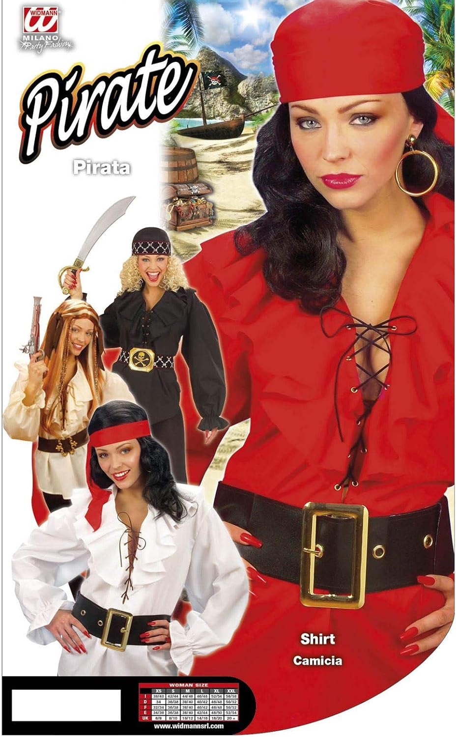 Thumbnail 1 de W WIDMANN MILANO Party Fashion Piratin/Renaissance Bluse – lockerer Schnitt, auffällige Rüschen und Silhouetten-Charme