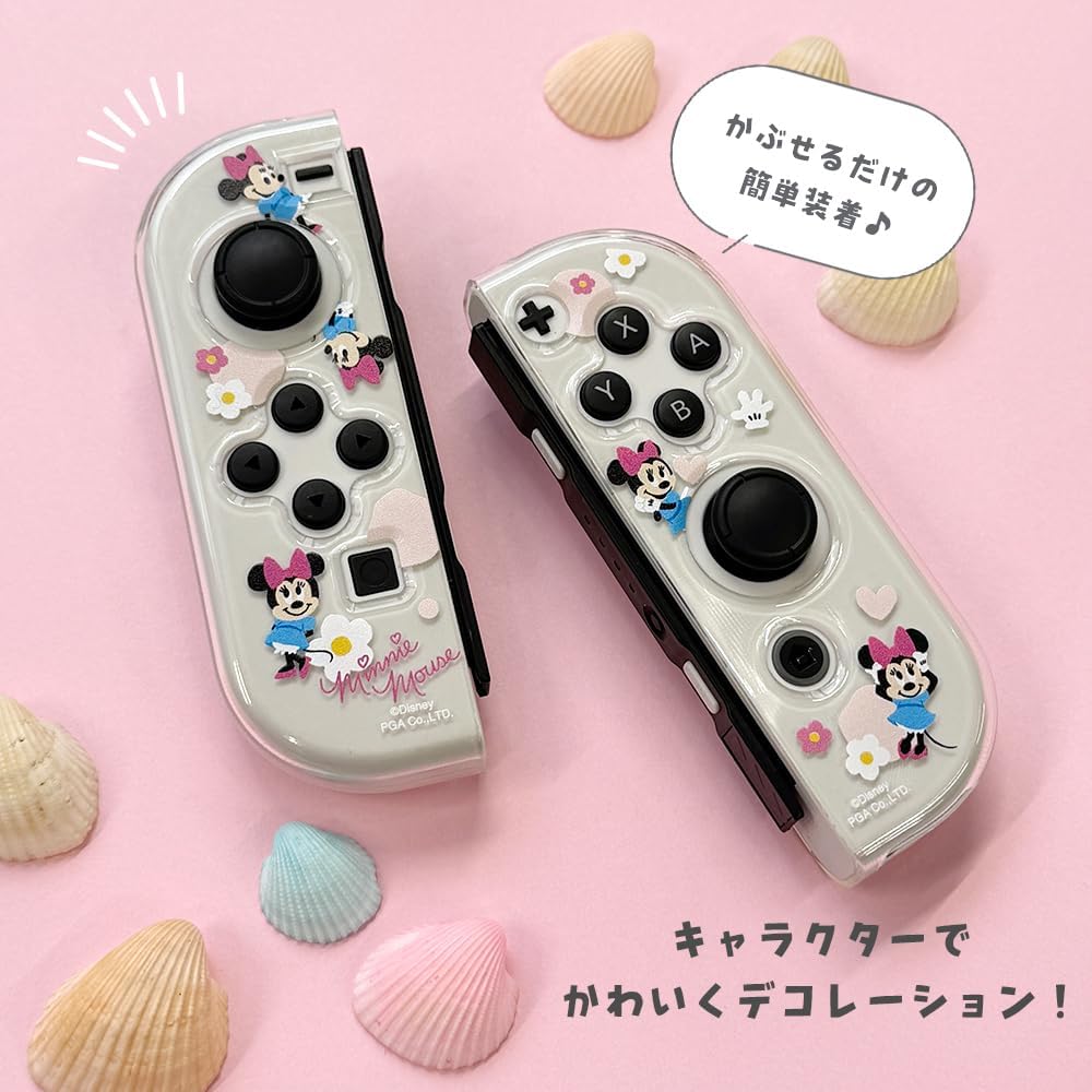 Detalle de Premium Style PG-DJC03STI Switch用コントローラーカバー スティッチデザイン・クリアTPU