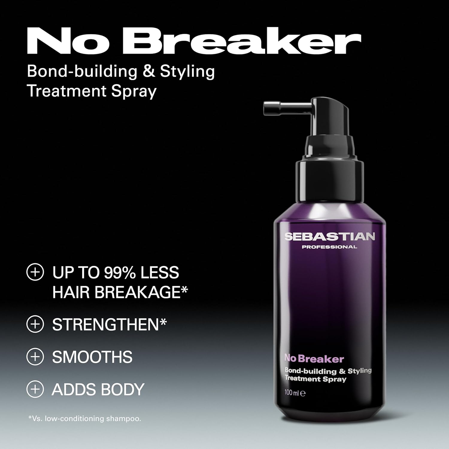 Thumbnail 1 de Sebastian Professional NO.BREAKER Bond-Building & Styling Treatment Spray (100ml) – Leave-in prep for smoother, fuller hair