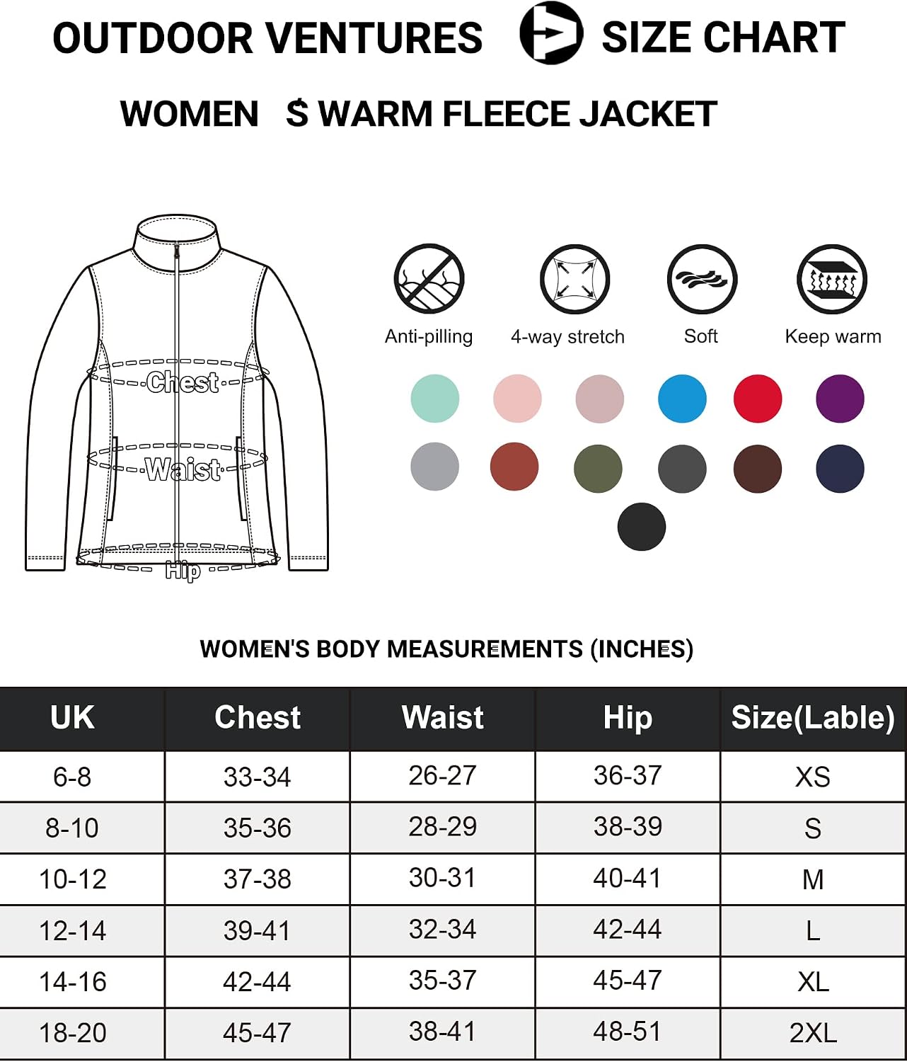 Thumbnail 5 de Outdoor Ventures Women's Fleece Jacket