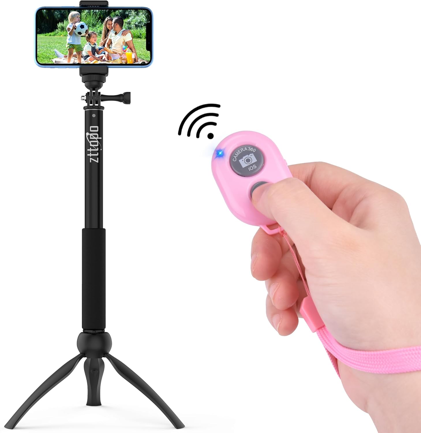 Detalle de Zttopo Bluetooth Wireless Camera Remote for Smartphones