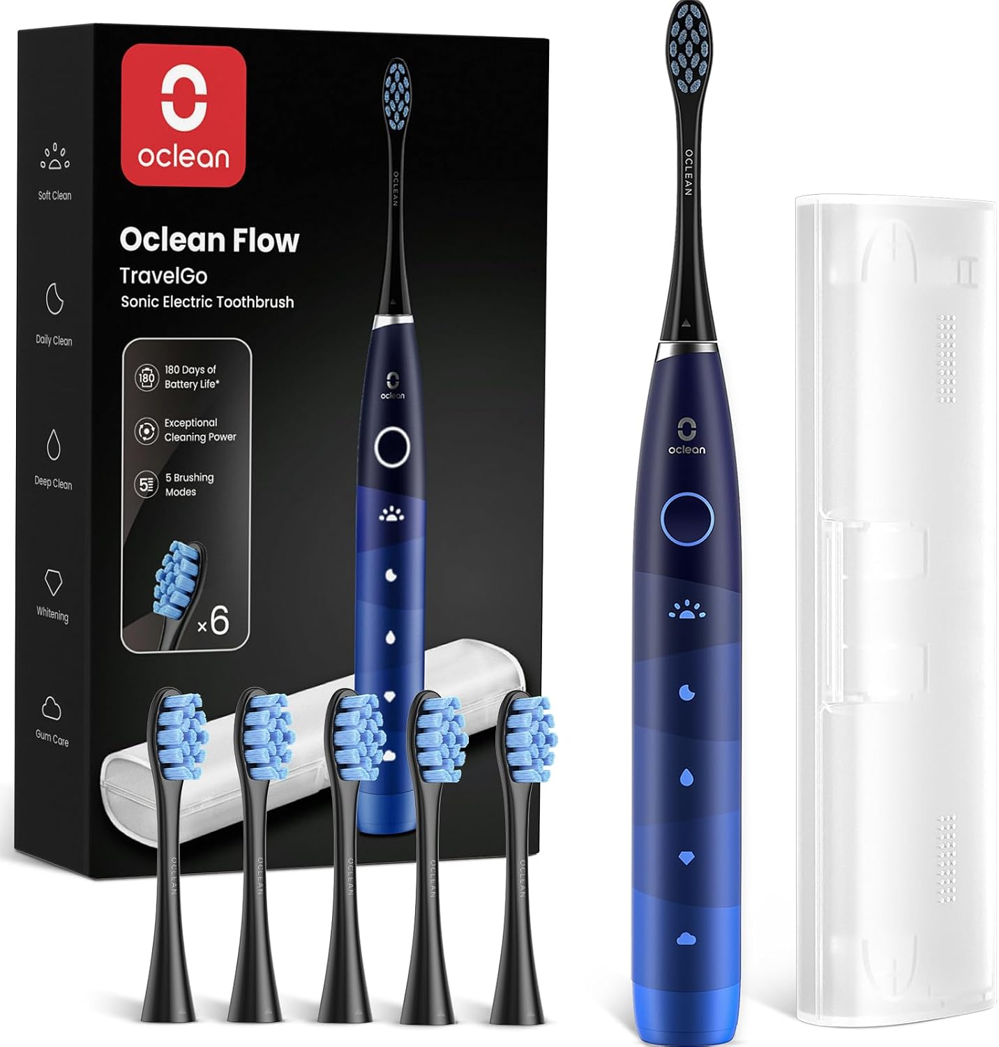 Detalle de Oclean TravelGo FlowSet sonic brush