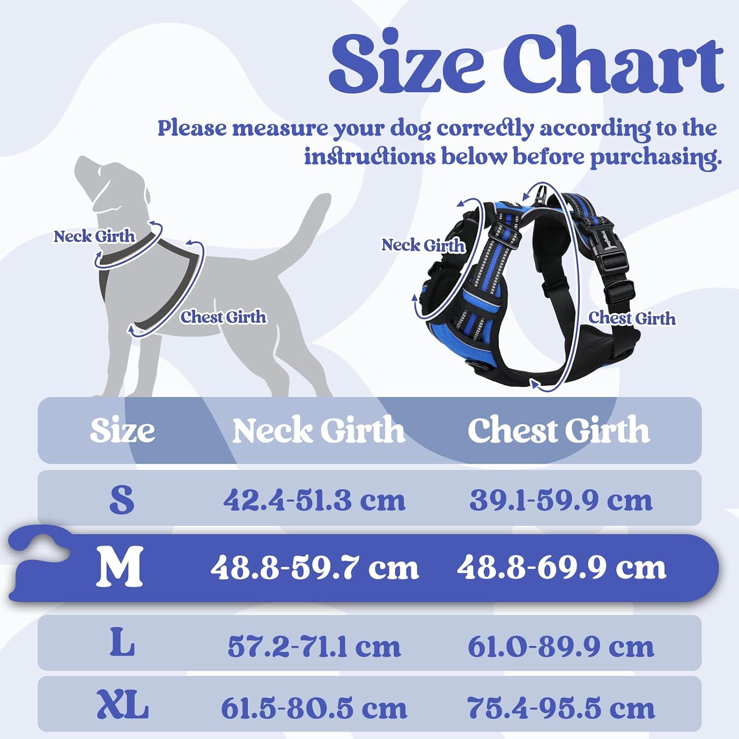 Detalle 2 de rabbitgoo Dog Harness Medium, Adjustable 