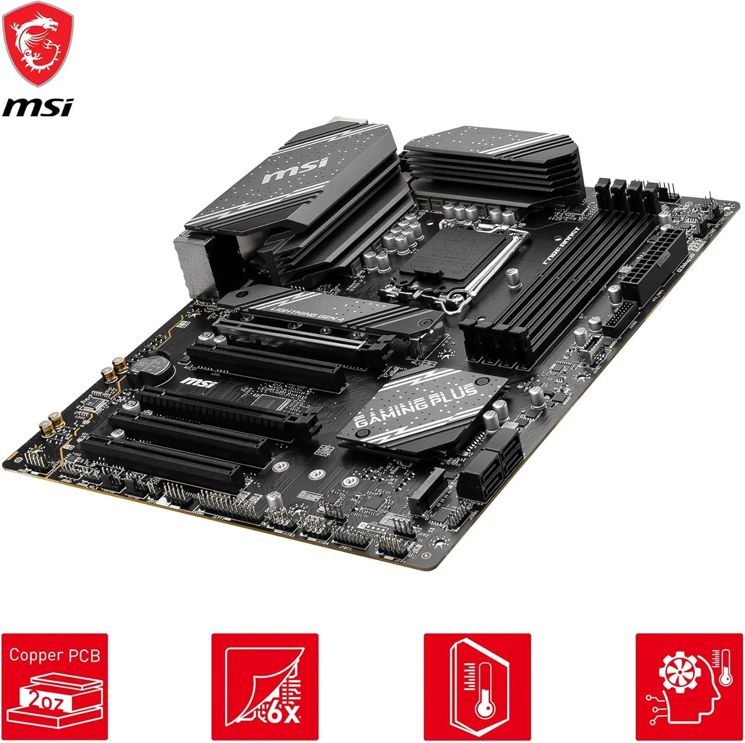 Thumbnail 3 de MSI B760 GAMING PLUS WIFI (ATX) LGA 1700 motherboard with Wi‑Fi 6E and DDR5 support