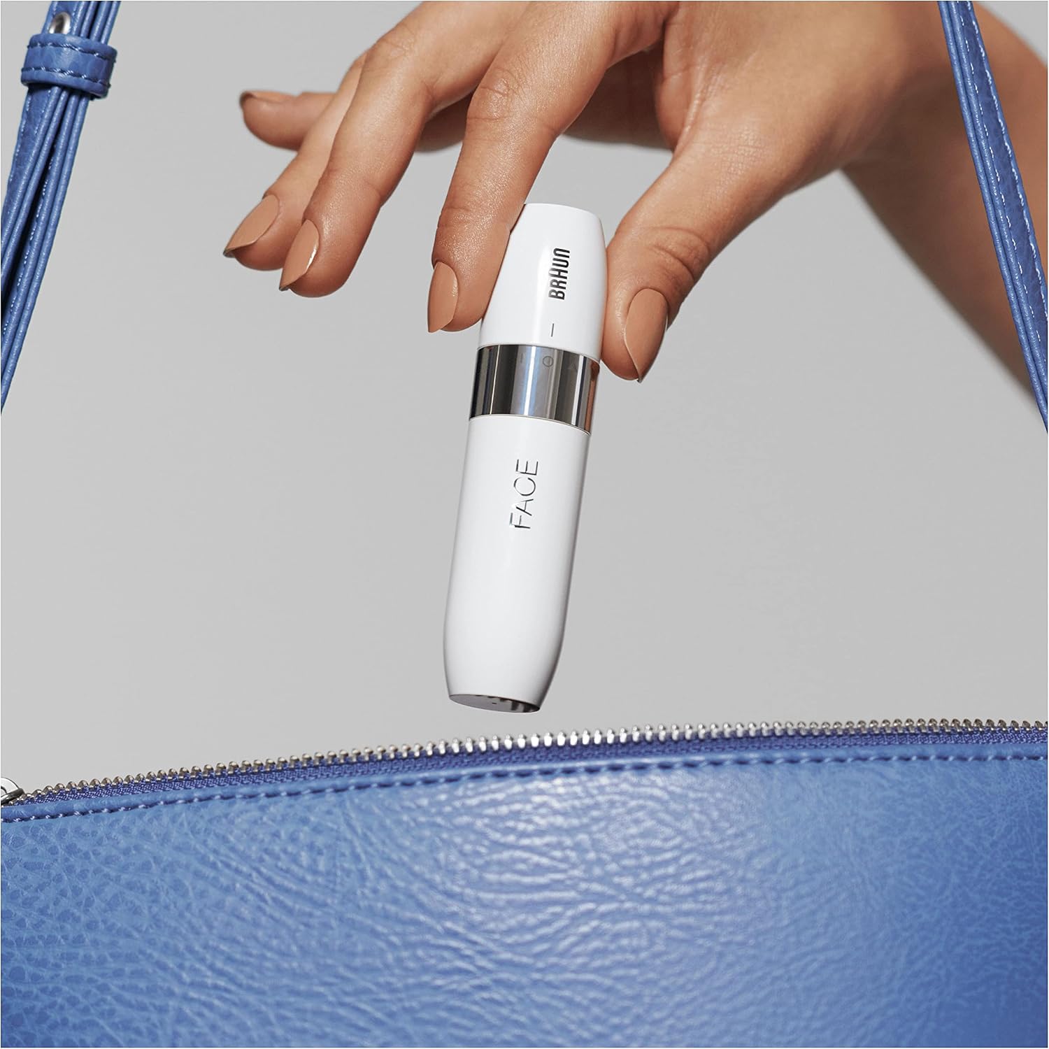 Detalle de Braun Rasoir Visage Électrique Pour Femme Face Mini FS1000 Blanc — Doux, Rapide et Portable
