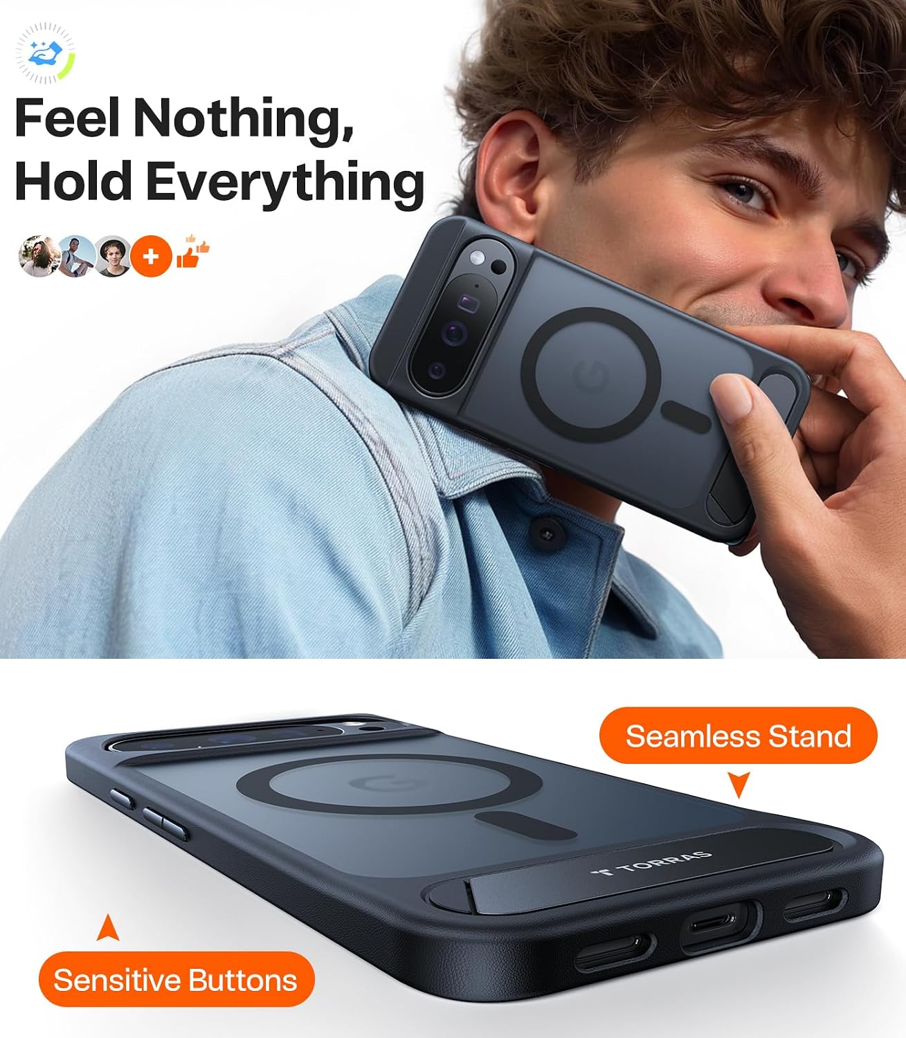 Thumbnail 5 de TORRAS Magnetic Stand for Pixel 10 Pro XL Case