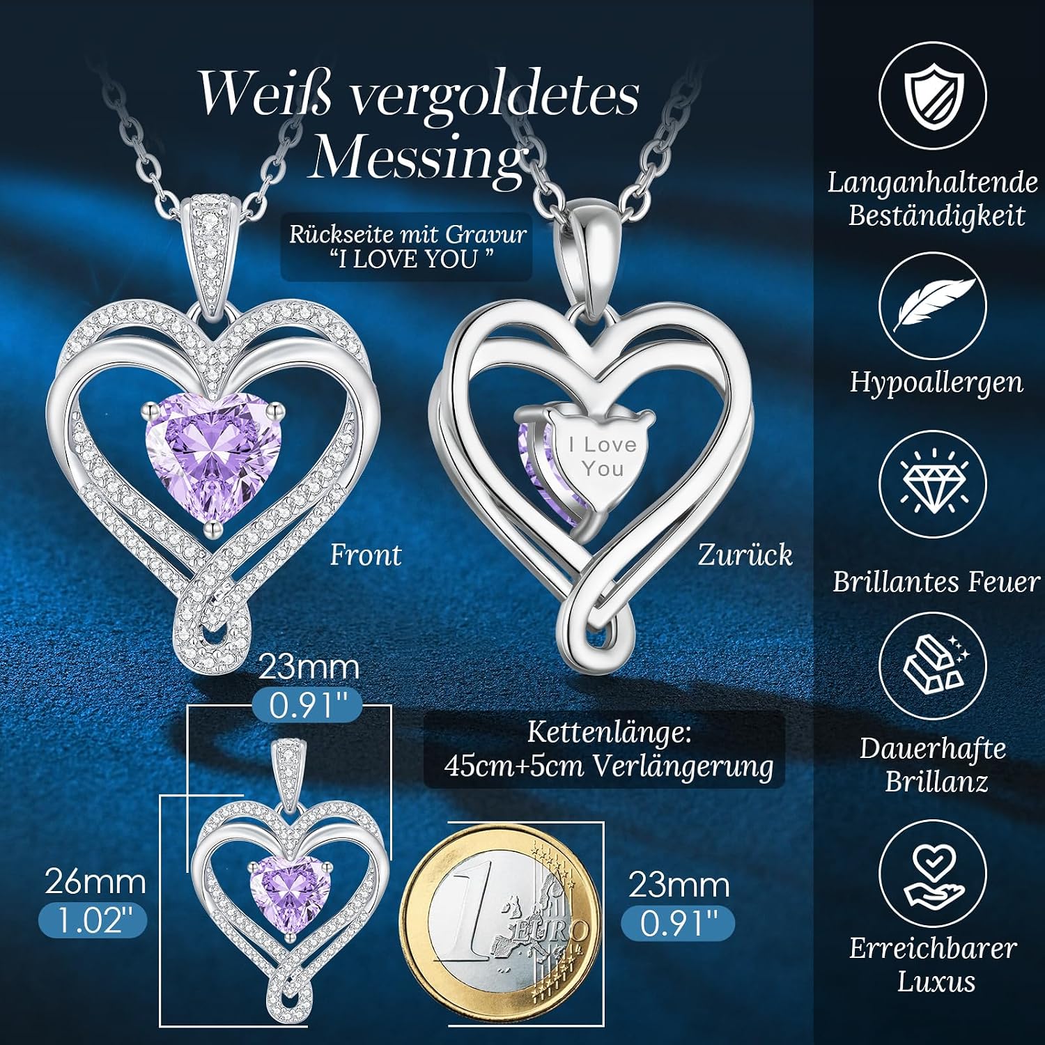 Detalle 2 de LOUISA SECRET Kette Unendlichkeit 45 cm