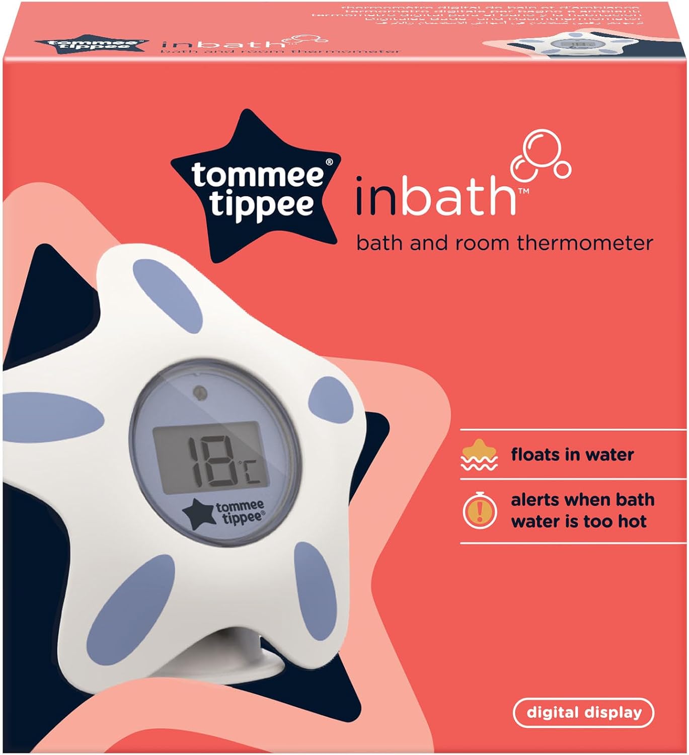 Detalle 2 de Tommee Tippee InBath Digital Thermometer for Baby Bath and Room