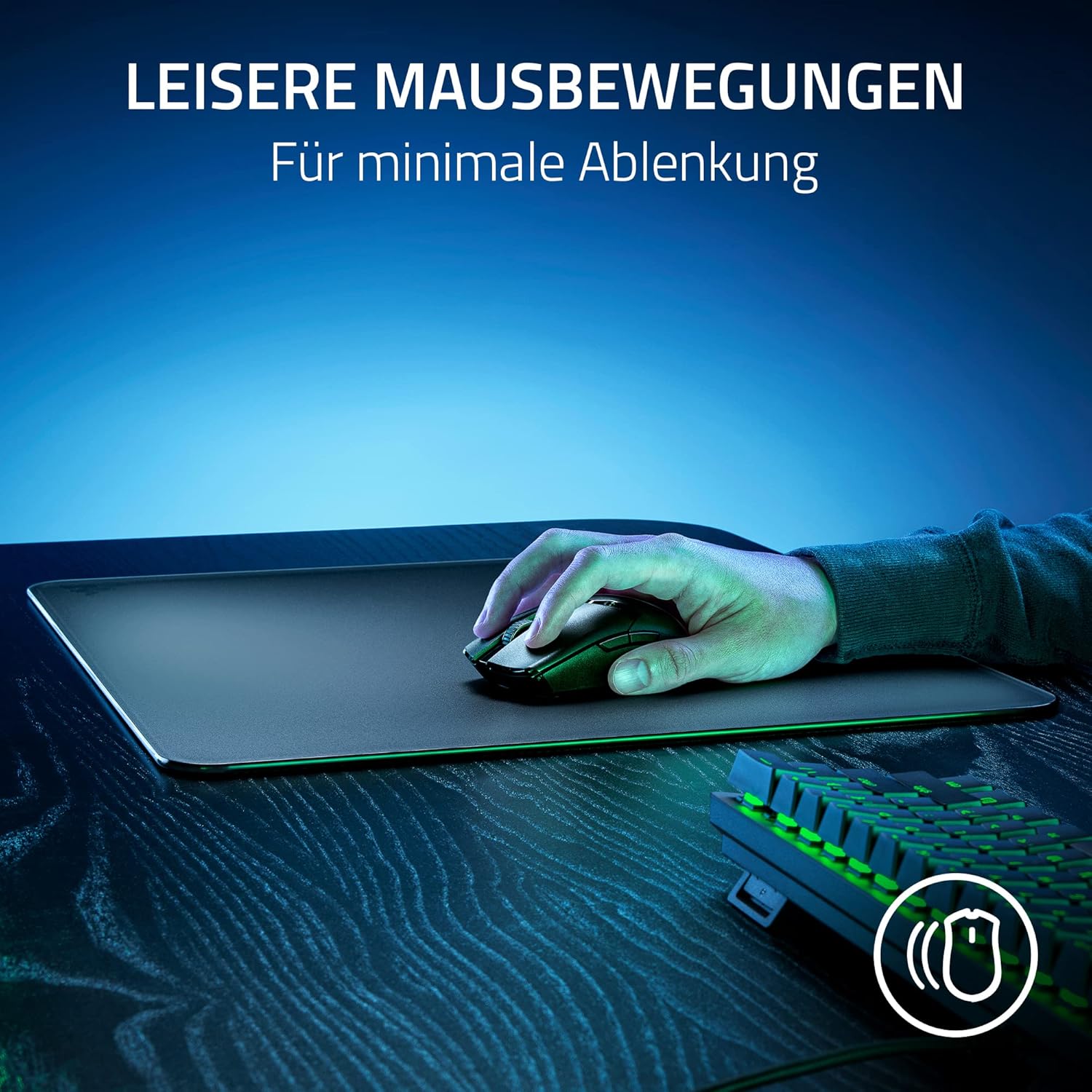 Thumbnail 5 de Razer Atlas GlasmauSmatte aus gehärtetem Glas – 450 x 400 x 5 mm, schwarz