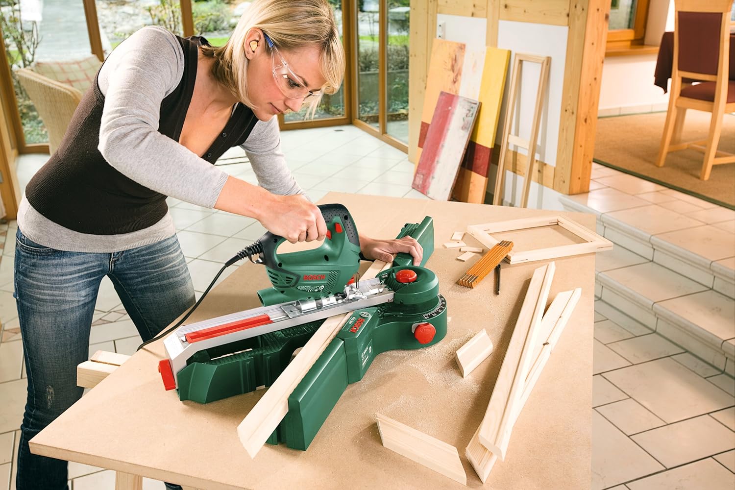 Thumbnail 5 de Bosch Home and Garden Jigsaw PST 700 E (500 W) with SDS blade change