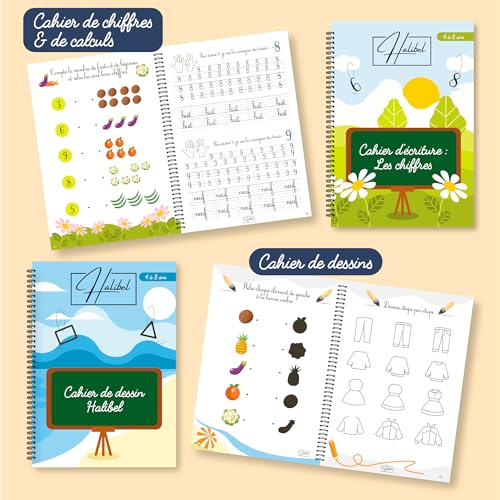 Thumbnail 6 de Halibel : 4 cahiers d’écriture magique réutilisables pour enfants
