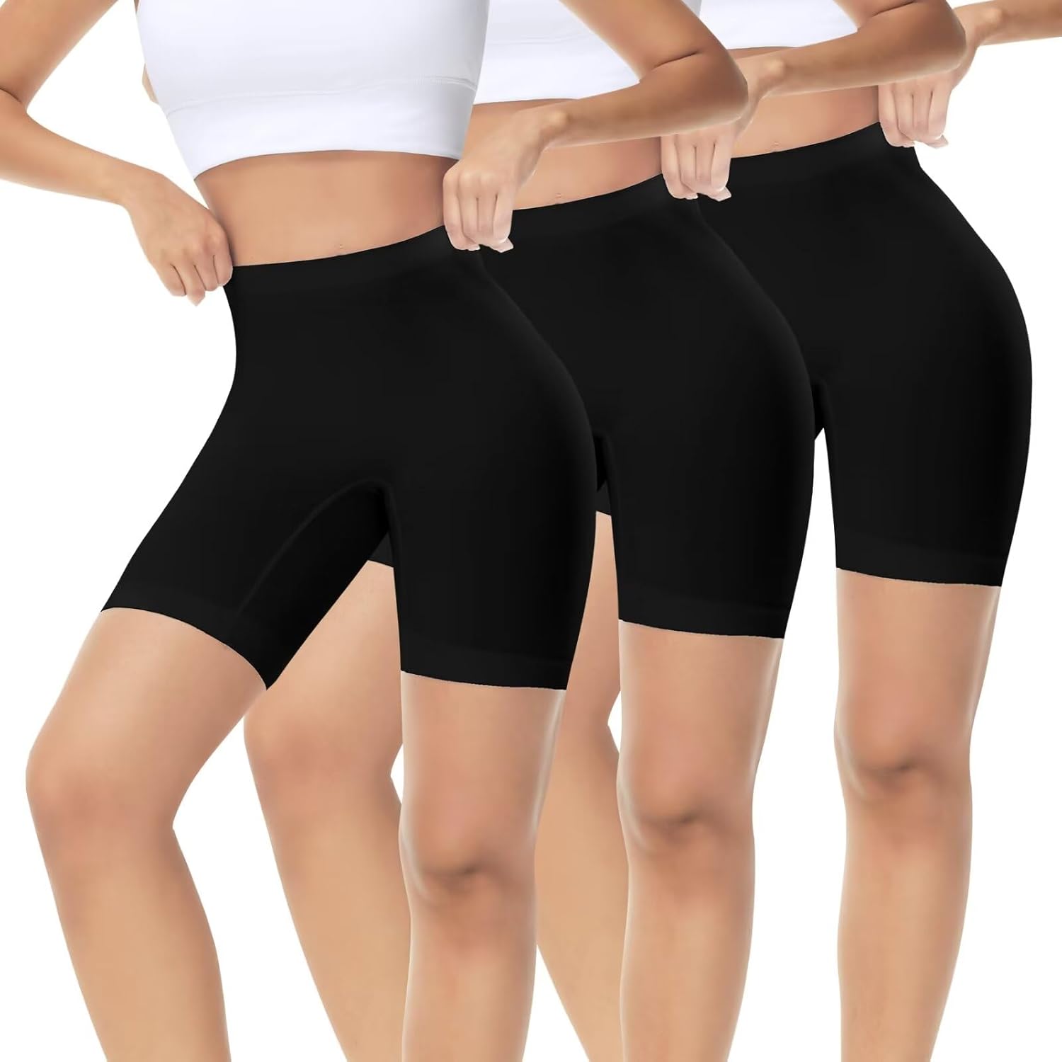 Thumbnail 6 de IceReco 3er Pack Radlerhose Damen – Kurz-Sporthose für Kleid & Rock, anti Scheuern, mit Bein
