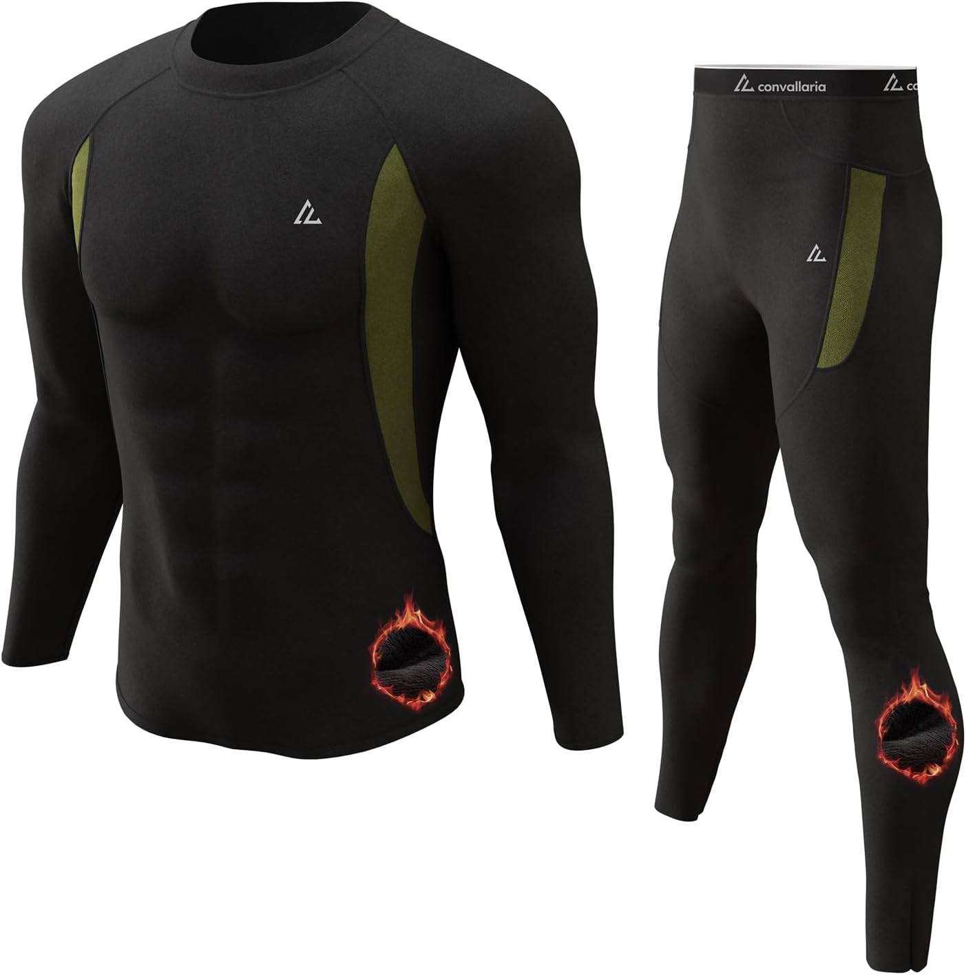 Detalle 2 de CL convallaria Men's Thermal Underwear Set 2‑piece 🩲