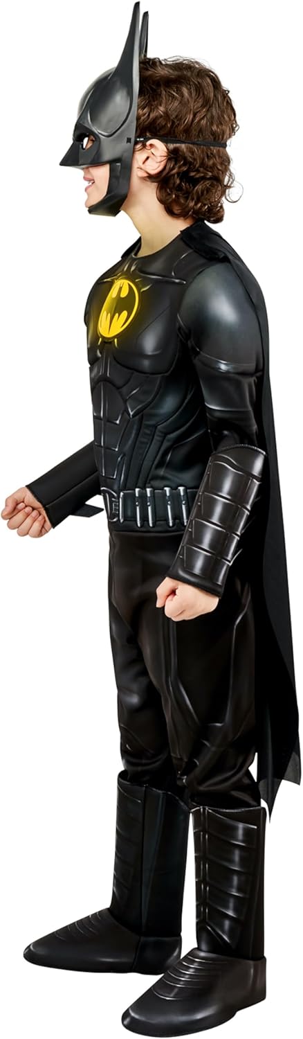 Detalle de Rubies DC The Flash Movie Batman Deluxe Costume for Kids, Large (10/12)