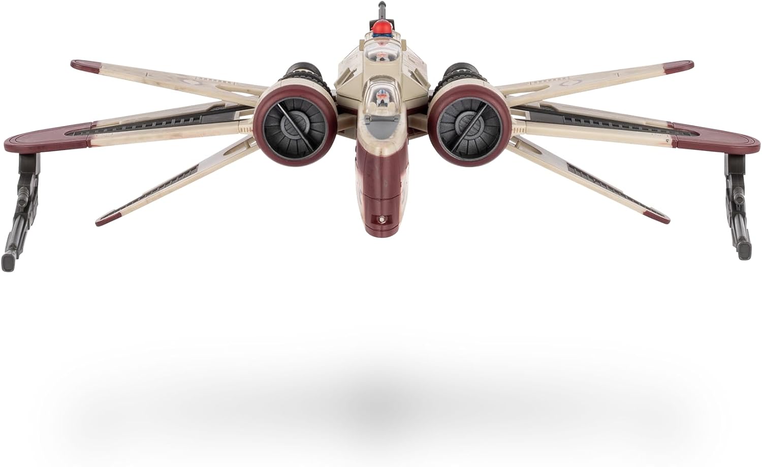Detalle de Jazwares ARC-170 スターファイター 8インチビークル、開閉ウィングとマイクロフィギュア3体付き