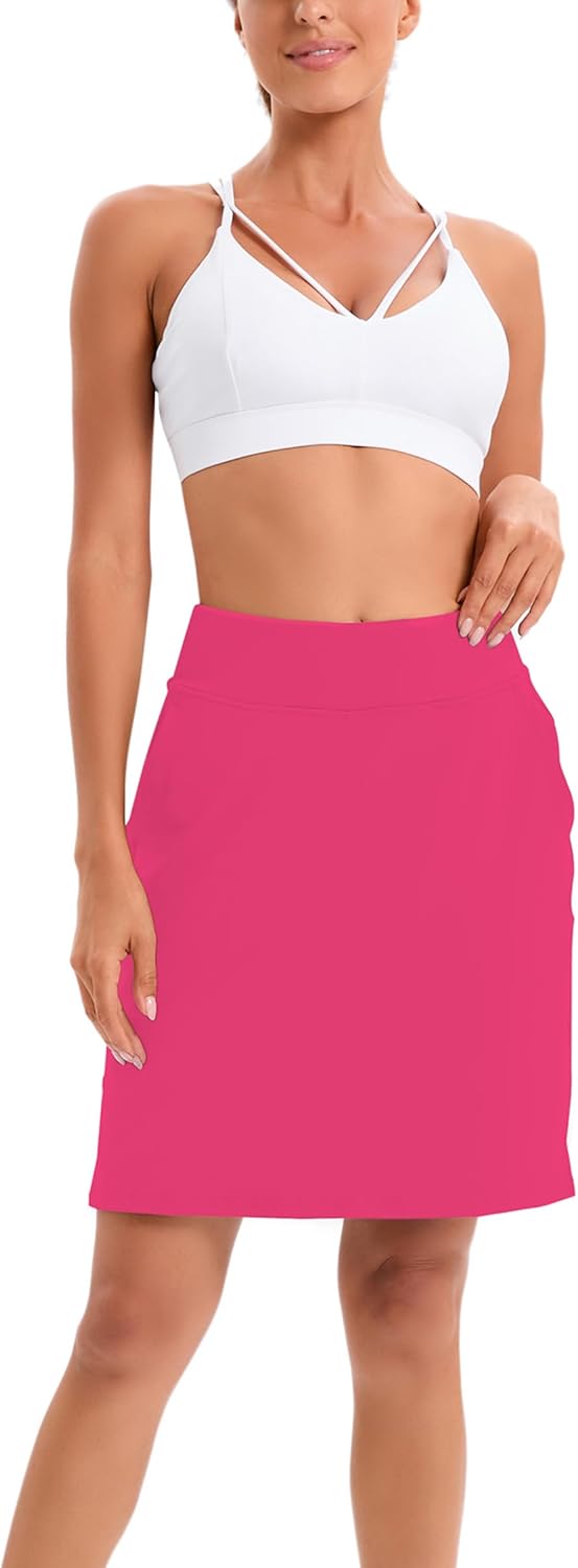 Thumbnail 5 de Timuspo Damen Hosenrock mit Innenshorts und hoher Taille – aktiver Tennisrock für Sport, Golf & Wandern