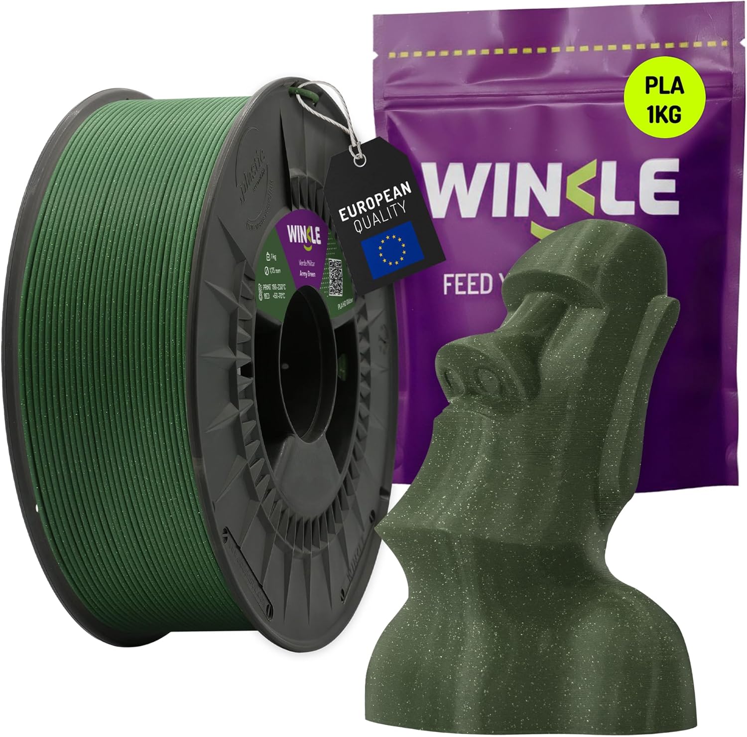 Thumbnail 6 de WINKLE Filament PLA 1,75 mm Noir Galaxy 🖨️