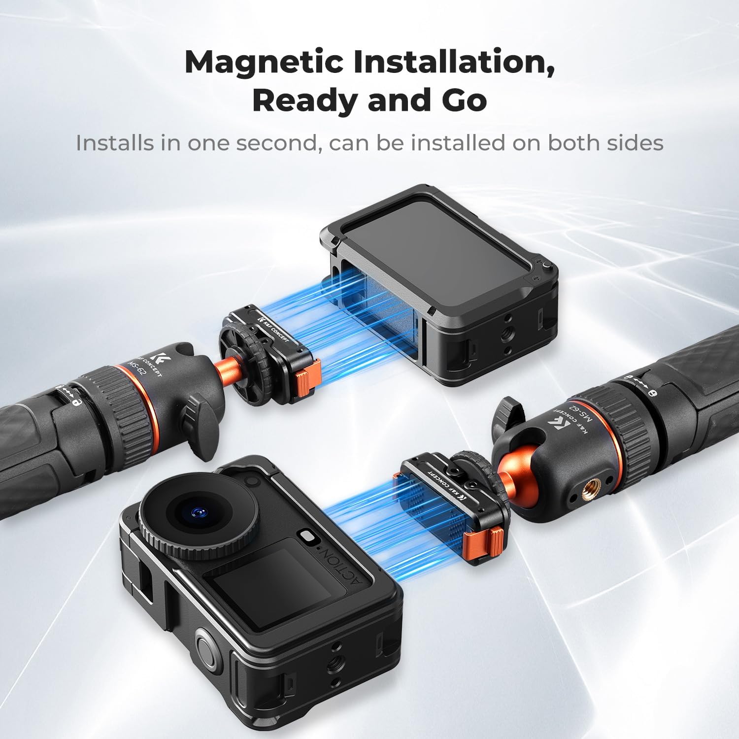 Thumbnail 2 de K&F CONCEPT Magnetischer Adapterhalterung 1/4"