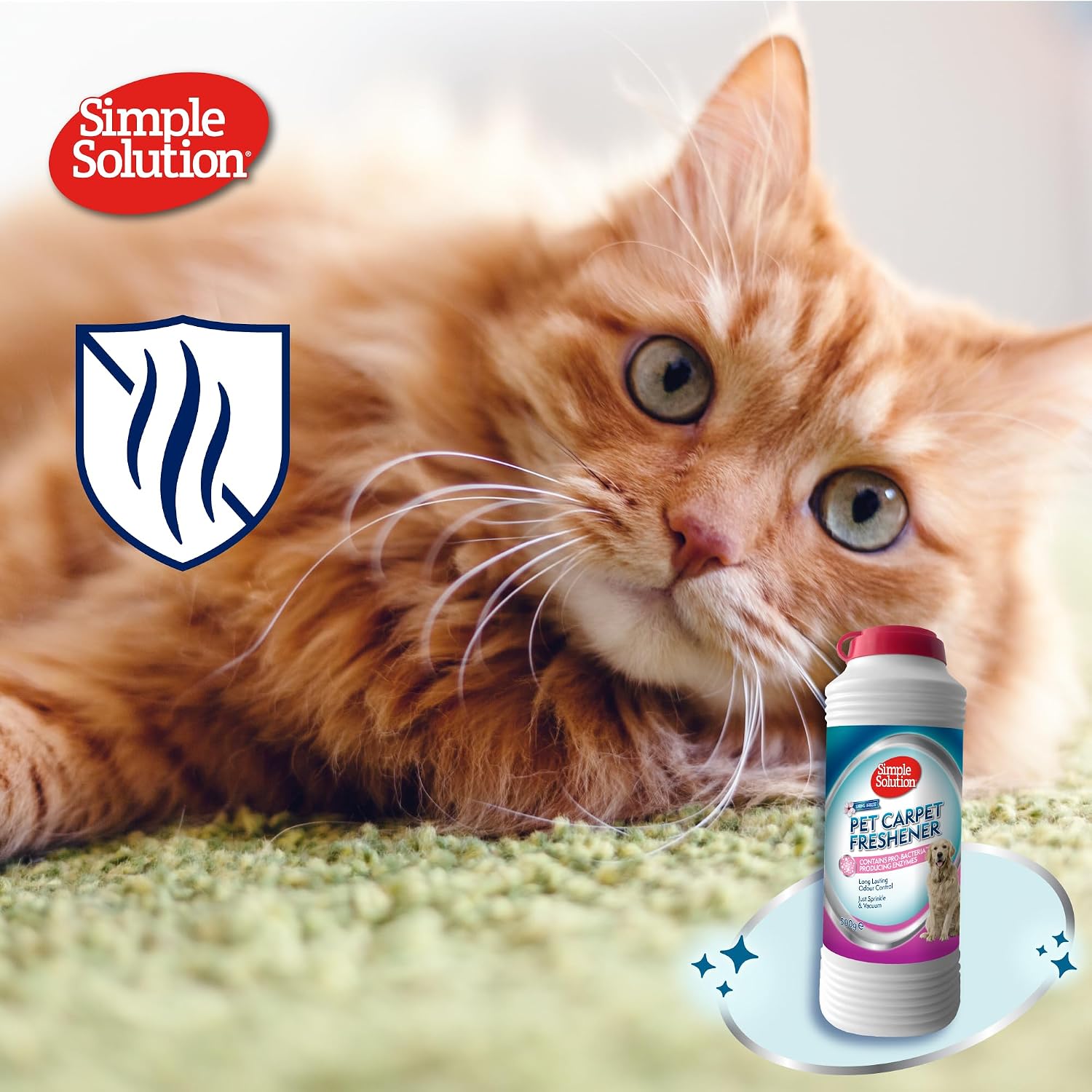 Detalle de Simple Solution Freshener per Tappeti per Animali Domestici con Granuli di Pulizia Enzimatici
