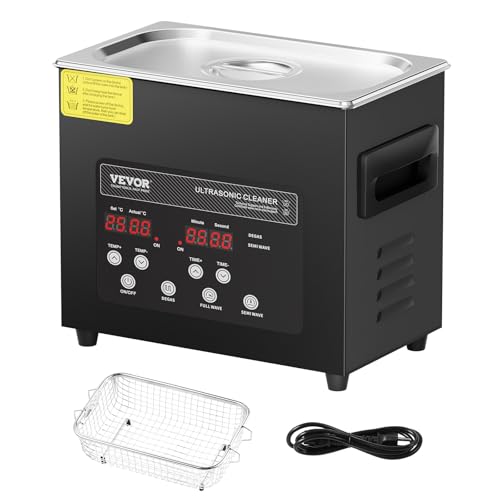 Thumbnail 8 de VEVOR Limpiador ultrasónico 3 L, 40 kHz, 120 W con desgasificación y calentador para joyería