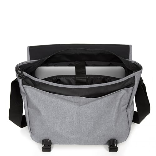 Detalle de Eastpak Delegate + Sac Bandoulière 20 L Sunday Grey (Gris) – Robustesse et polyvalence pour le quotidien
