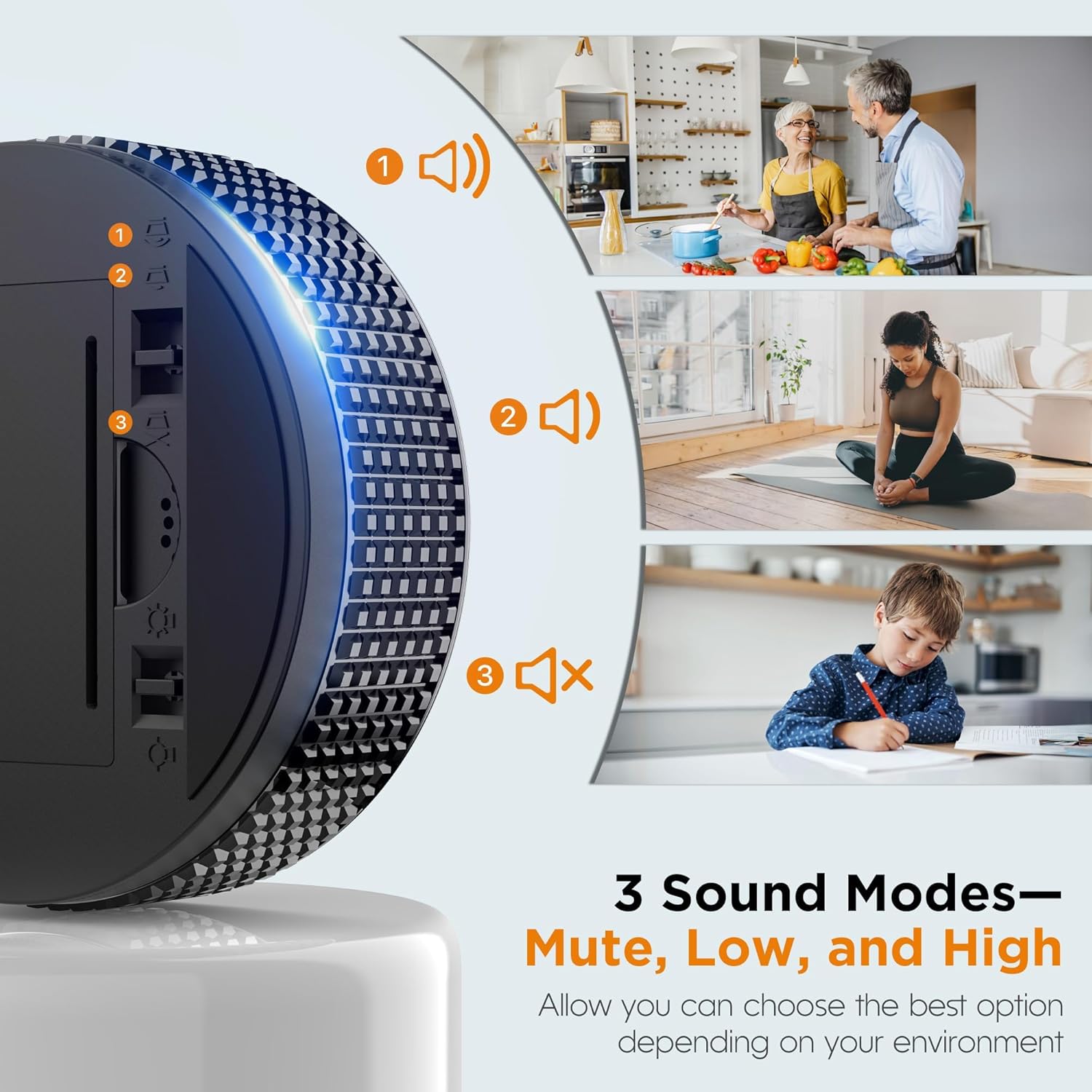 Thumbnail 4 de Upgraded Magnetic Digital Kitchen & Productivity Timer with Large LED Display (3 Presets, Visual Pomodoro)